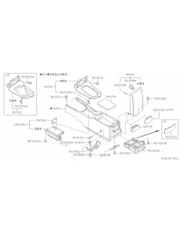 Nissan OEM Cup Holder Assembly - Nissan Skyline R34 GT-R GTT