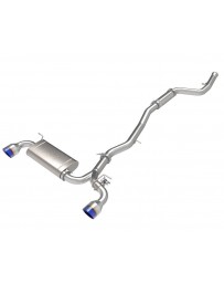 Toyota Supra GR A90 MK5 Takeda 2-1/2" - 3" 304 Stainless Catback Exhaust System w/ Blue Flame Tips