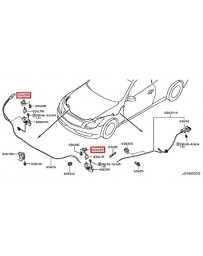 370z Z34 Nissan OEM Cover Bonnet Lock