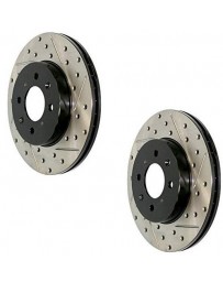 Brake Rotor Sport Drilled Slotted Front Rear 280ZX 79-83 Front Pair