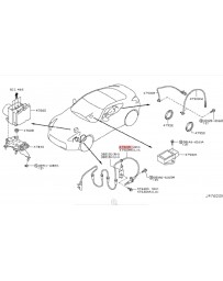 370z Z34 Nissan OEM ABS Wheel Speed Sensor Front