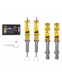 EVO 8 & 9 KW Suspensions 0.9"-2.0" x 0.9"-2.0" Front and Rear V1 Inox-Line Coilover Lowering Kit