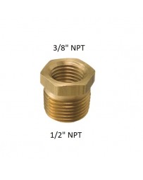 NPT adaptor 12/" to 3/8" Pipe Thread Fuel rail