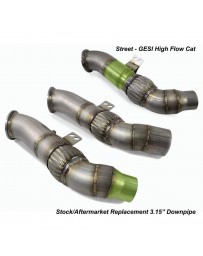 Toyota Supra GR A90 MK5 ETS High Flow GESI Cat Downpipe, Street - GESI High Flow Cat, Stock and/or Aftermarket