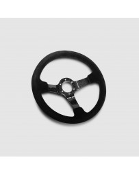 Street Aero Suede Carbon Fiber Steering Wheel