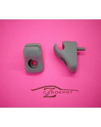 Visor Clip Holders Grey Pair OEM 280ZX