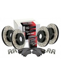 EVO 8 & 9 StopTech Slotted & Drilled Sport Brake Rotor and Brake Pads