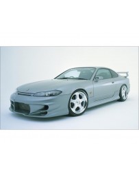 VeilSide 1999-2002 Nissan Silvia S15 JDM EC-1 Model Front Bumper Spoiler (FRP)