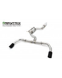 ARMYTRIX Stainless Steel Valvetronic Exhaust System w/Dual Matte Black Tips Volkswagen Golf GTI MK8 2.0 TSI Turbo 2020+