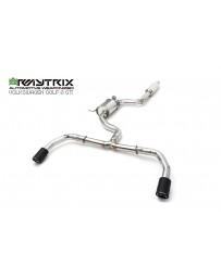 ARMYTRIX Stainless Steel Valvetronic Exhaust System w/Dual Carbon Tips Volkswagen Golf GTI MK8 2.0 TSI Turbo 2020+