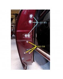 Door Jamb and Latch Mechanism Screw M6 Stainless 280Z 77-78 - Flat Head