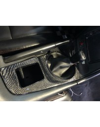 Supra Star Motorsport 93-98 Toyota Supra JZA80 Carbon Fiber Manual MT Shifter panel / red stitch leather shift boot(LHD)