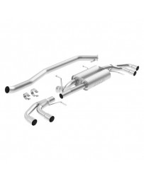 R35 Borla S-Type Stainless Steel Single Cat-Back Exhaust System with Dual Split Rear Exit