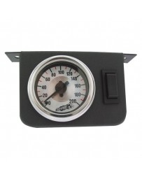 Air Lift Performance Dual Needle Gauge Panel with two switches- 200 PSI