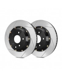 R35 StopTech AeroRotor Slotted 2-Piece Front Driver Side Brake Rotors