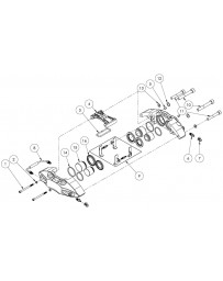 STOPTECH ST-41 ABUTMENT PLATES & SCREW KIT FOR 32MM WIDE CALIPER - 89.030.0002 - DIAGRAM 9