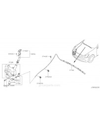 NISSAN Skyline 2007 Windshield Washer Tank