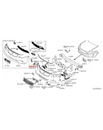 Infiniti OEM Front Bumper Side Right Bracket - Infiniti G37 Q60 Coupe CV36 370 GT Skyline