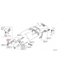 370z Z34 Nissan OEM Frame Side Member Bracket Left Front