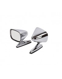 Sport Mirror Black or Chrome Pair 240Z 260Z 280Z 280ZX - Chrome