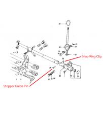 Transmission Stopper Striking Rod Guide Pin or Clip 240Z 260Z 280Z 280ZX - OEM Guide Pin