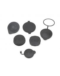 GrimmSpeed Engine Bay Reservoir Cap Set Black (Set of 6) Subaru WRX | STI 2002-2021