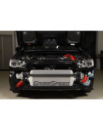 GrimmSpeed Front Mount Intercooler Kit Raw Core / Red Pipe Subaru WRX 2015+