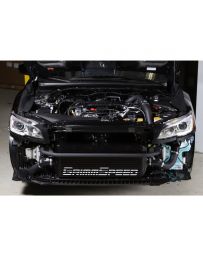 GrimmSpeed Front Mount Intercooler Kit Raw Core / Black Pipe Subaru WRX 2015+