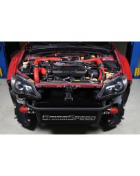 GrimmSpeed Front Mount Intercooler Kit Black Core / Red Pipe Subaru STI 2008-2014