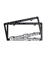 GrimmSpeed Single License Plate Frame GrimmSpeed Text