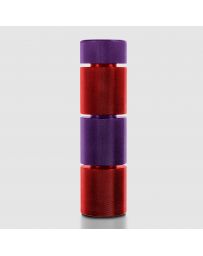 STREET AERO Custom Stackable Weighted Shift Knob - Purple Top - Custom Purple Top Red Base Stackable Shift Knob