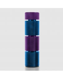 STREET AERO Custom Stackable Weighted Shift Knob - Purple Top - Custom Purple Top Blue Base Stackable Shift Knob