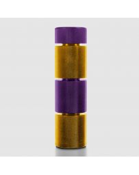 STREET AERO Custom Stackable Weighted Shift Knob - Purple Top - Custom Purple Top Gold Base Stackable Shift Knob