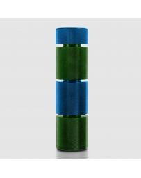 STREET AERO Custom Stackable Weighted Shift Knob - Blue Top - Custom Blue Top Green Base Stackable Shift Knob