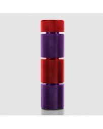 STREET AERO Custom Stackable Weighted Shift Knob - Red Top - Custom Red Top Purple Base Stackable Shift Knob