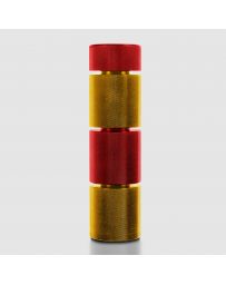 STREET AERO Custom Stackable Weighted Shift Knob - Red Top - Custom Red Top Gold Base Stackable Shift Knob