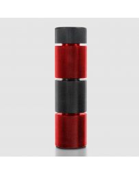 STREET AERO Custom Stackable Weighted Shift Knob - Black Top - Custom Black Top Red Base Stackable Shift Knob