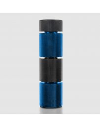 STREET AERO Custom Stackable Weighted Shift Knob - Black Top - Custom Black Top Blue Base Stackable Shift Knob