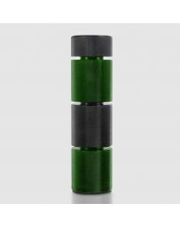 STREET AERO Custom Stackable Weighted Shift Knob - Black Top - Custom Black Top Green Base Stackable Shift Knob