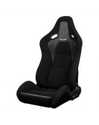 BRAUM FALCON-S Series Reclinable Composite Seats (Black Cloth Grey Stitching) – Priced Per Pair