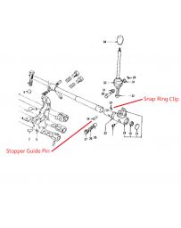 Transmission Stopper Striking Rod Guide Pin or Clip 240Z 260Z 280Z 280ZX - Aftermarket Clip