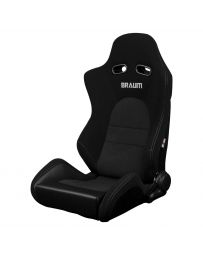 BRAUM ADVAN Series Sport Reclinable Seats (Black Cloth Alcantara Inserts) – Priced Per Pair