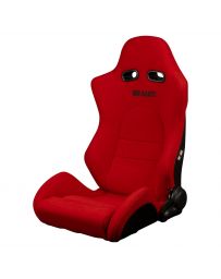 BRAUM ADVAN Series Sport Reclinable Seats (Red Cloth Black Stitching) – Priced Per Pair