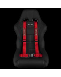 BRAUM Racing Harnesses 4 PT - Racing Harness 2” Strap Red – Priced Per Harness