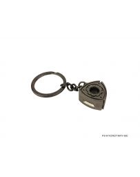 P2M METAL KEYCHAIN MAZDA ROTARY BLACK CHROME