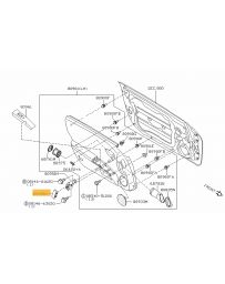 350z DE Nissan OEM Door Handle Grip FINISHER 2003-2005 - RHD cars - LH