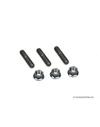 P2M STAINLESS EXHAUST DOUBLE HEAD STUD NUT SET M10X1.25 : 3PCS SET