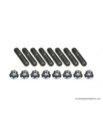 P2M STAINLESS EXHAUST MANIFOLD DOUBLE HEAD STUD NUT SET M10X1.25 : 4 CYL SET