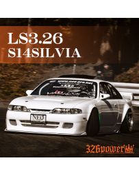 326POWER LS3.26 Zenki Nissan S14 Body Kit - Front Bumper