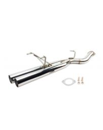 ISR Performance Series II - EP Dual Tip Blast Pipe Exhaust System -Resonated- Nissan 240sx 89-94 (S13)